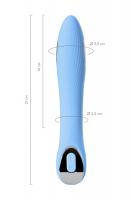 ВИБРАТОР С ЭЛЕКТРОСТИМУЛЯЦИЕЙ PHYSICS TESLA G-POINT, СИЛИКОН, ГОЛУБОЙ, 21 СМ_5